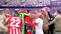 Atletico celebrates winning LaLiga