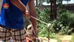 Primitive Technology: Bow And Arrows From Bamboo - Traditional Archery Trick Shots