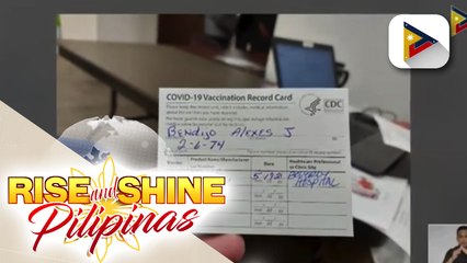 Aljo Bendijo, isa sa mga Pilipinong nabakunahan ng libre sa Amerika