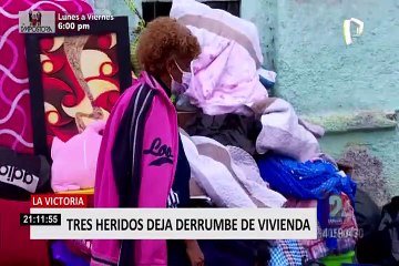 Vivienda de quinta en La Victoria es declarada no habitable tras derrumbe