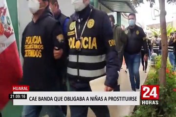 Huaral: capturan a banda criminal ‘Los Tractores’ dedicada al tráfico de menores