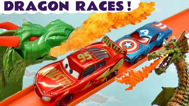 Disney Cars Lightning McQueen Dragon Races Full Episode English Videos for Kids with Marvel Avengers and DC Comics plus PJ Masks Gekko in these Funling Race Toy Story Videos from Kid Friendly Family Channel Toy Trains 4U