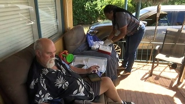 Nurses and doctors aiding Queensland patients in their homes