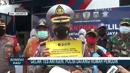 Jemput Bola, Polda Metro Jaya Gelar Tes Antigen Kepada Para Pemudik
