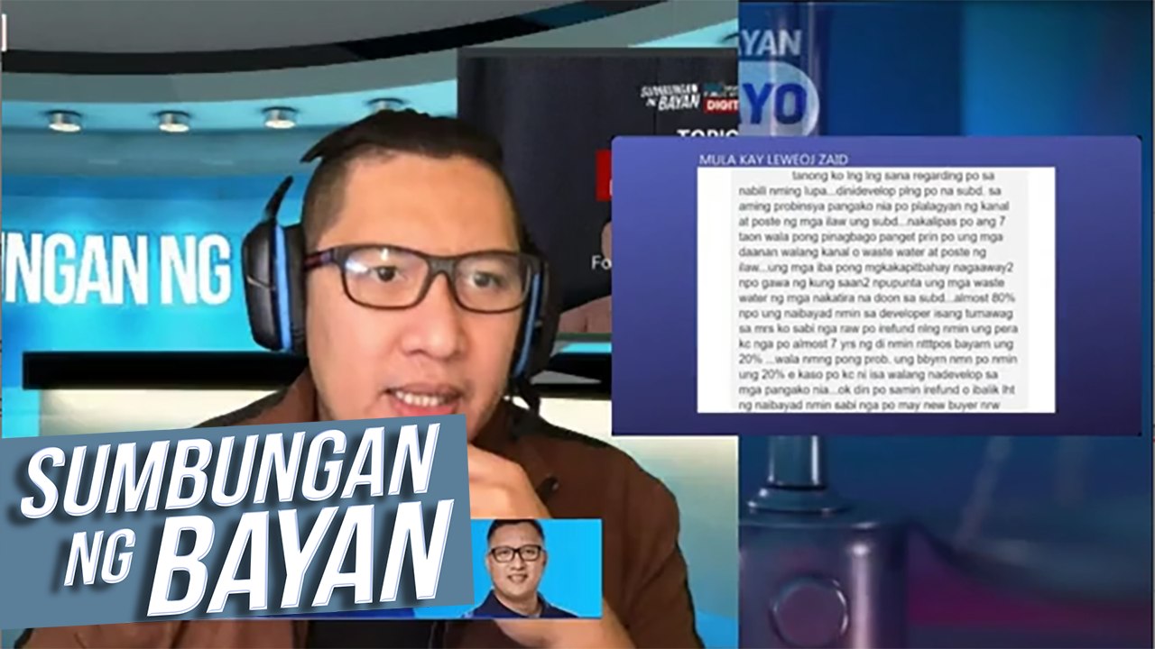 Sumbungan Ng Bayan: PANGAKONG KANAL AT POSTE NG ILAW SA ISANG SUBDIVISION, PITONG TAON NANG NAPAKO!