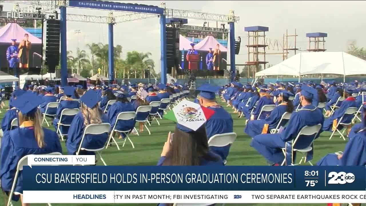 CSU Bakersfield holds in-person graduation cere...