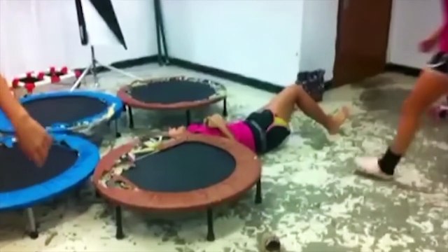 TRY NOT TO LAUGH CHALLENGE - Epic Trampoline Fails Compilation April 2018 - Funny Vines Videos