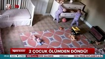 2 yaşındaki çocuk kardeşini böyle kurtardı