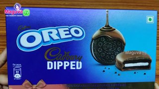 Oreo Cadbury Dipped Cookie Review | Oreo Sandwich Biscuit Dipped in chocolaty Cadbury  | Food Review #2 Maguva tv