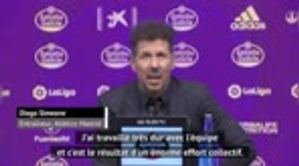 38e j. - Simeone : "Un énorme effort collectif"