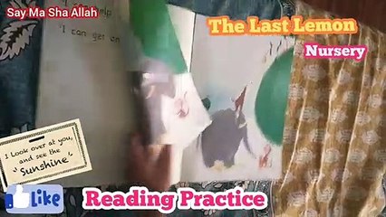 Sophia Reading Practice for 3rd term ! Nursery ! Lahore Grammer School ! Dr Sumreen Kitchen ! Khaabaa Delight