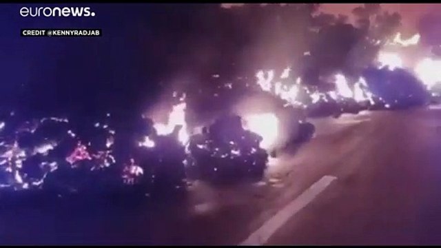 فيديو| فرار جماعي في الكونغو بعد وصول حمم بركان نيراغونغو إلى تخوم مدينة غوما