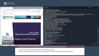 [VPS House] How to install Hestia Control Panel on Debian 9?