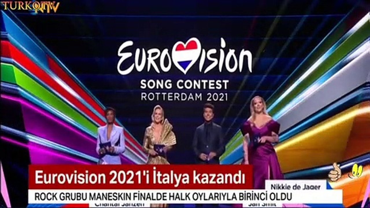 Eurovision 2021 şarkı yarışması finalinde kazanan İtalya  oldu