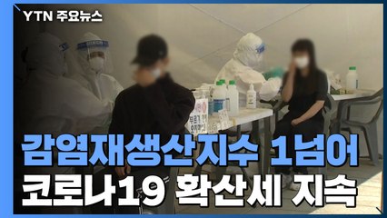 휴일 검사건수 급감에도 5백명대 후반...감염재생산지수 1 넘어 / YTN