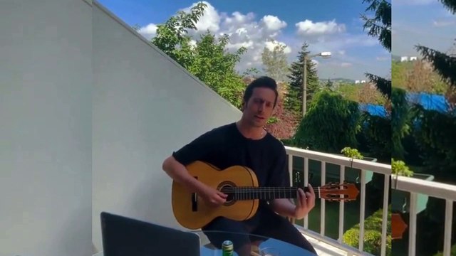 Camdaki Kız'ın Sedat'ı Feyyaz Şerifoğlu’ndan gitarlı performans!