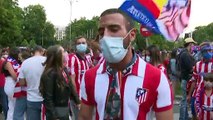 El Atlético de Madrid conquista su undécima Liga y desata la locura en la plaza de Neptuno