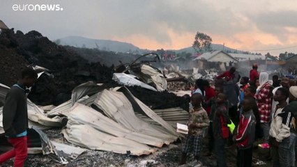 فيديو | مدينة غوما في الكونغو تستيقظ لتجد الحمم البركانية على أبوابها