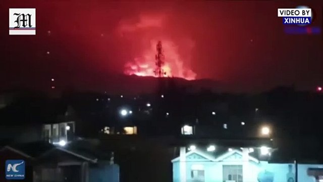 Volcanic eruption in Democratic Republic of Congo