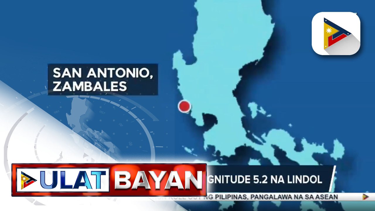 Zambales, niyaning ng magnitude 5.2 na lindol