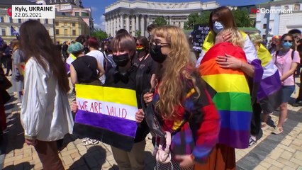 شاهد: مسيرة للمطالبة بمزيد من حقوق المتحولين جنسياً في أوكرانيا