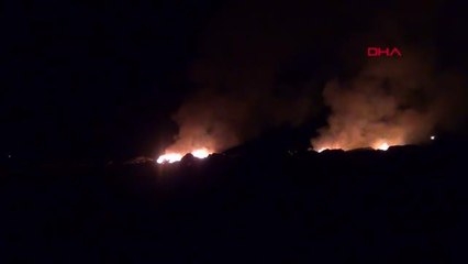 MOLOZ ÇÖPLÜĞÜNDE ÇIKAN YANGINI İTFAİYE SÖNDÜRDÜ