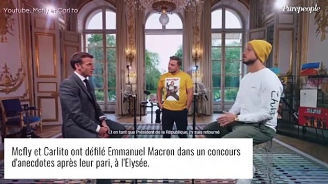 McFly et Carlito : Concours d'anecdotes avec Emmanuel Macron, la vidéo après leur pari remporté