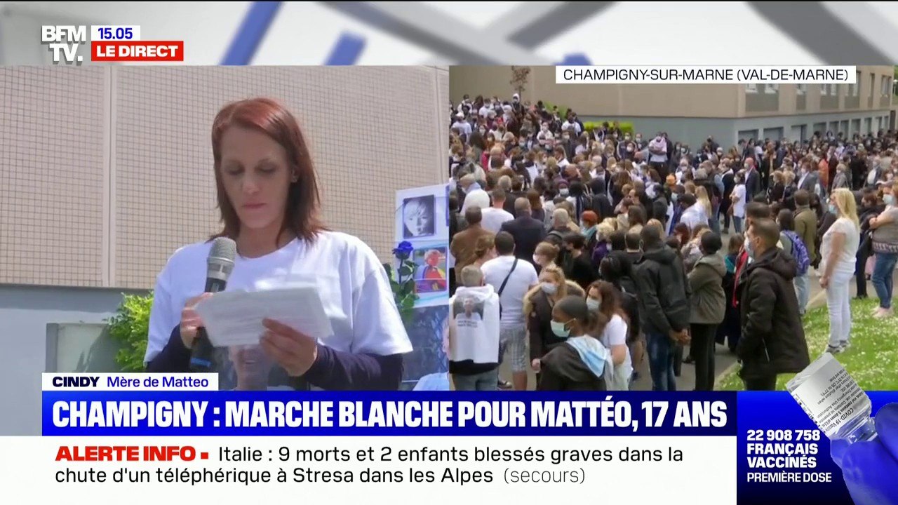 Hommage à Mattéo: "Il n'y a pas de mot pour décrire ce que l'on ressent", témoigne la mère de l'adolescent