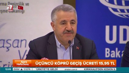 Köprü geçiş fiyatlarında değişiklik!