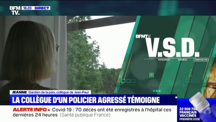 "On a pensé qu'ils allaient chercher des armes pour venir nous finir": la collègue d'un policier agressé témoigne
