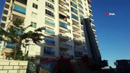 Başkentte 11 katlı binanın 5. katında korkutan yangın