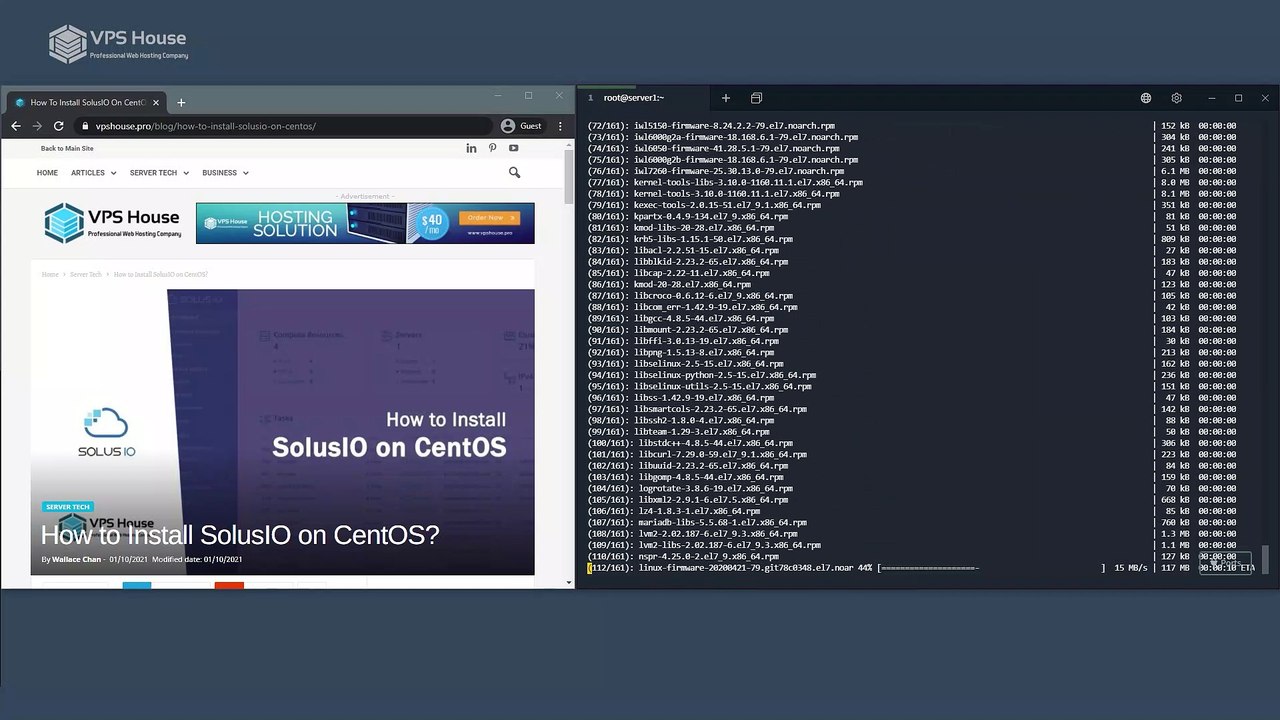 [VPS House] How to Install SolusIO on CentOS?