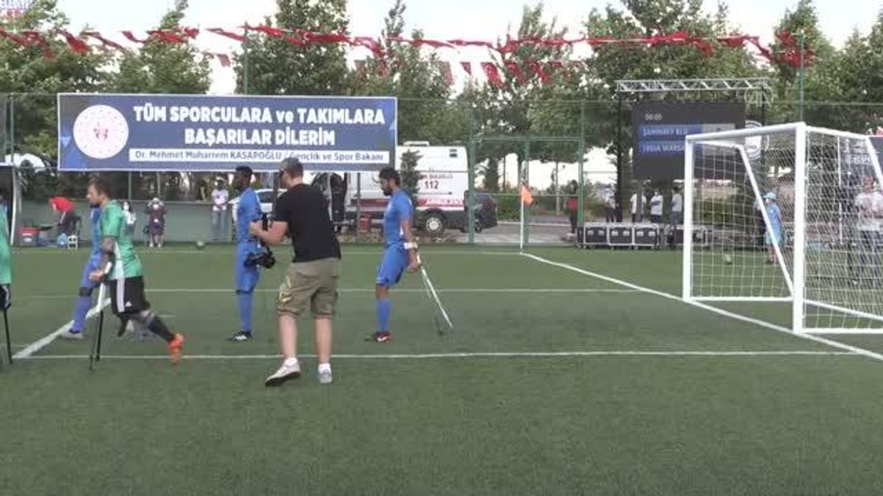 GAZİANTEP - Şahinbey Belediyespor, Avrupa Ampute Futbol Federasyonu Şampiyonlar Ligi şampiyonu