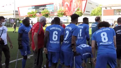 GAZİANTEP - Şahinbey Belediyespor, Avrupa Ampute Futbol Federasyonu Şampiyonlar Ligi şampiyonu