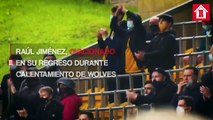 Raúl Jiménez fue aplaudido por los aficionados del Wolverhampton