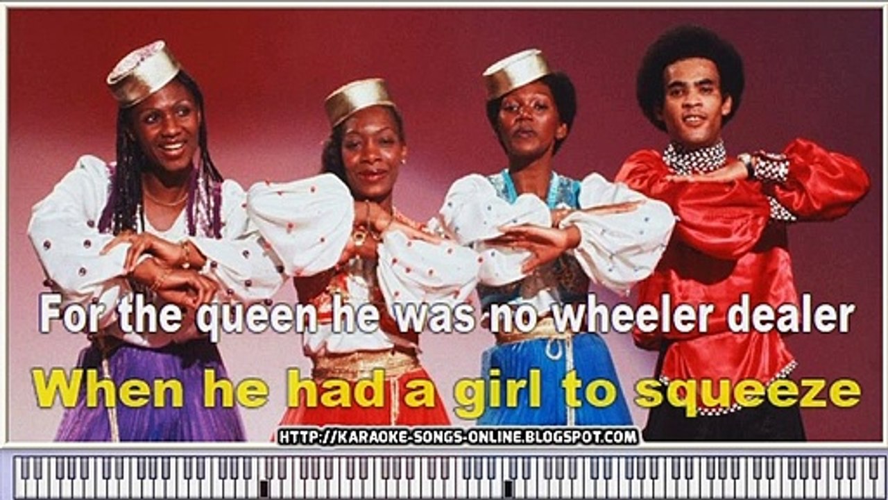 Boney M. - Rasputin- karaoke songs online with lyrics on the screen and piano.