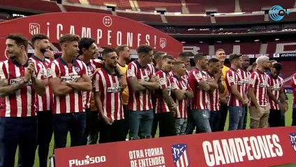 Así fue la celebración del Atlético de Madrid en el Wanda Metropolitano