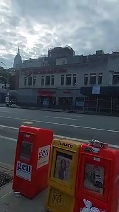 West 24 Street and 8 Avenue in New York City. May 23, 2021 at 7_15 AM.