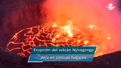 Así se vivió la repentina erupción del volcán Nyiragongo en la República Democrática del Congo
