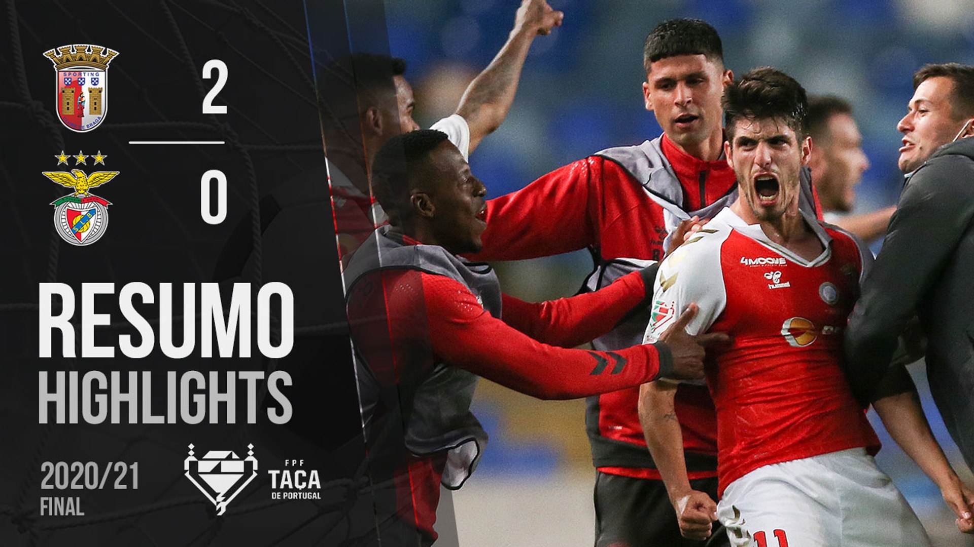 Highlights: SC Braga 2-0 Benfica (Taça de Portugal 20/21 - Final) - Vídeo  Dailymotion