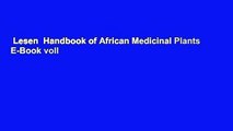 Lesen  Handbook of African Medicinal Plants  E-Book voll