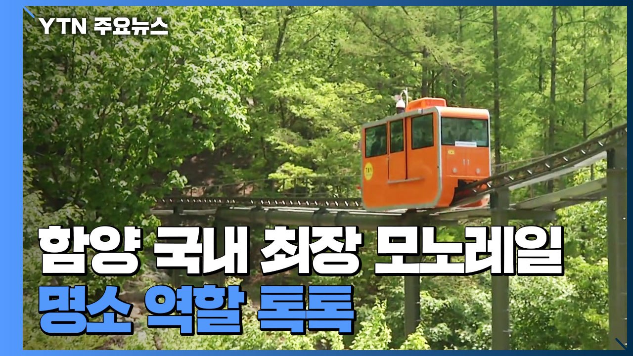 함양에 국내 최장 모노레일·짚라인...명소 역할 '톡톡' / YTN