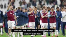 Moyes delighted with West Ham's 'biggest ever step' into Europe