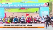 21 personas murieron de frio en una carrera