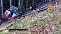 Italie - Le bilan de la chute d'une cabine de téléphérique s'alourdit avec 14 morts et un blessé grave à Stresa, station balnéaire du Piémont sur les rives du lac Majeur