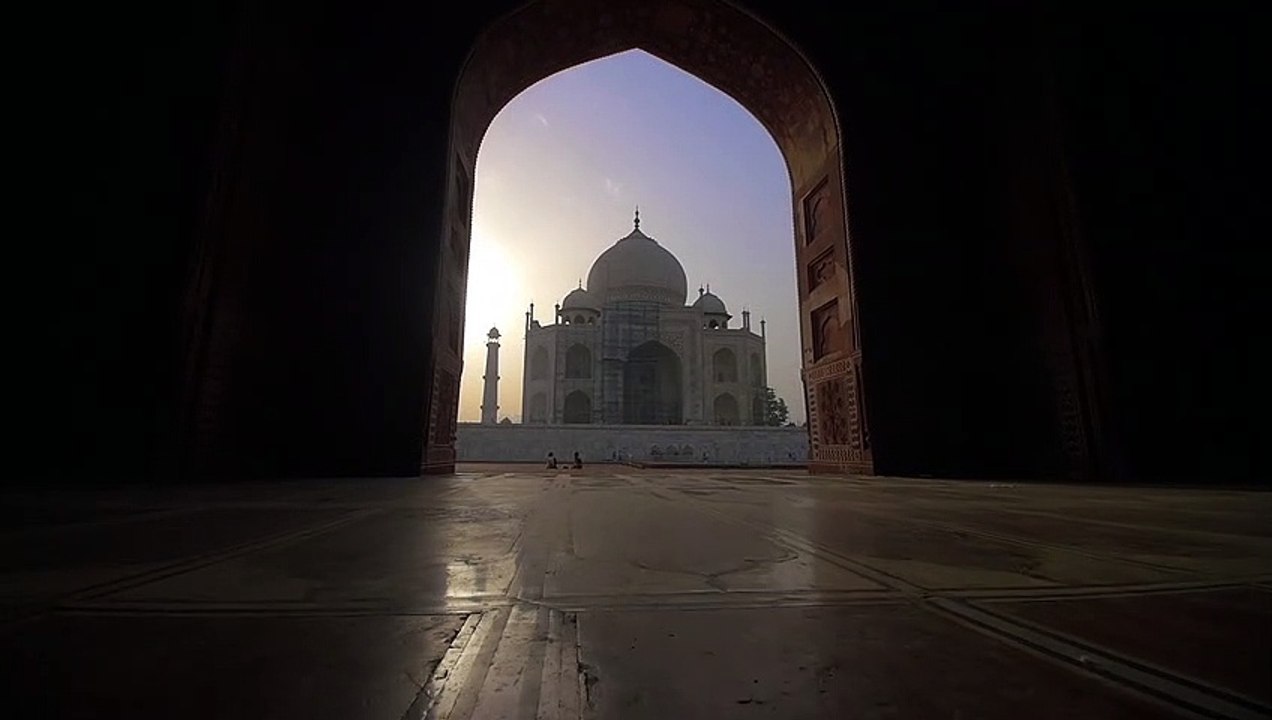 Approaching the Taj Mahal Through an Archway