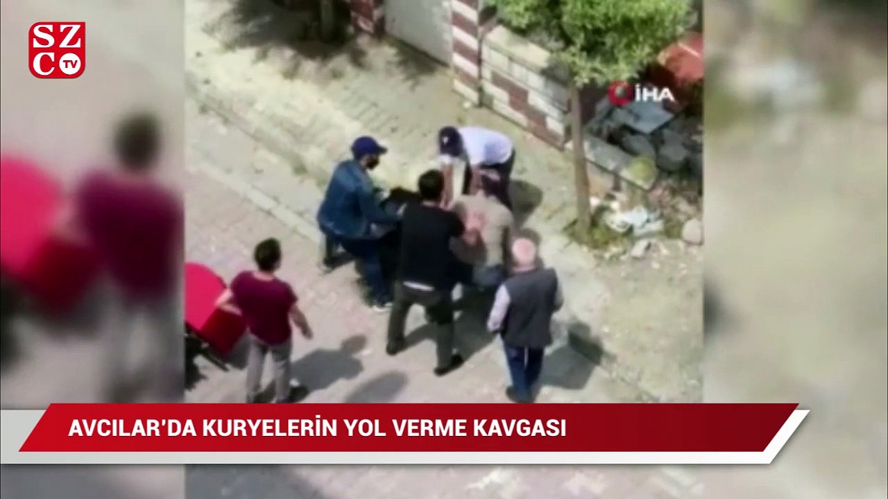 Avcılar’da kuryelerin yol verme kavgası