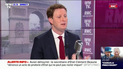 Clément Beaune sur l'avion détourné: "Nous prendrons toutes les mesures de sécurité pour qu'il n'y ait aucun danger en Europe ou ailleurs quand on prend l'avion"