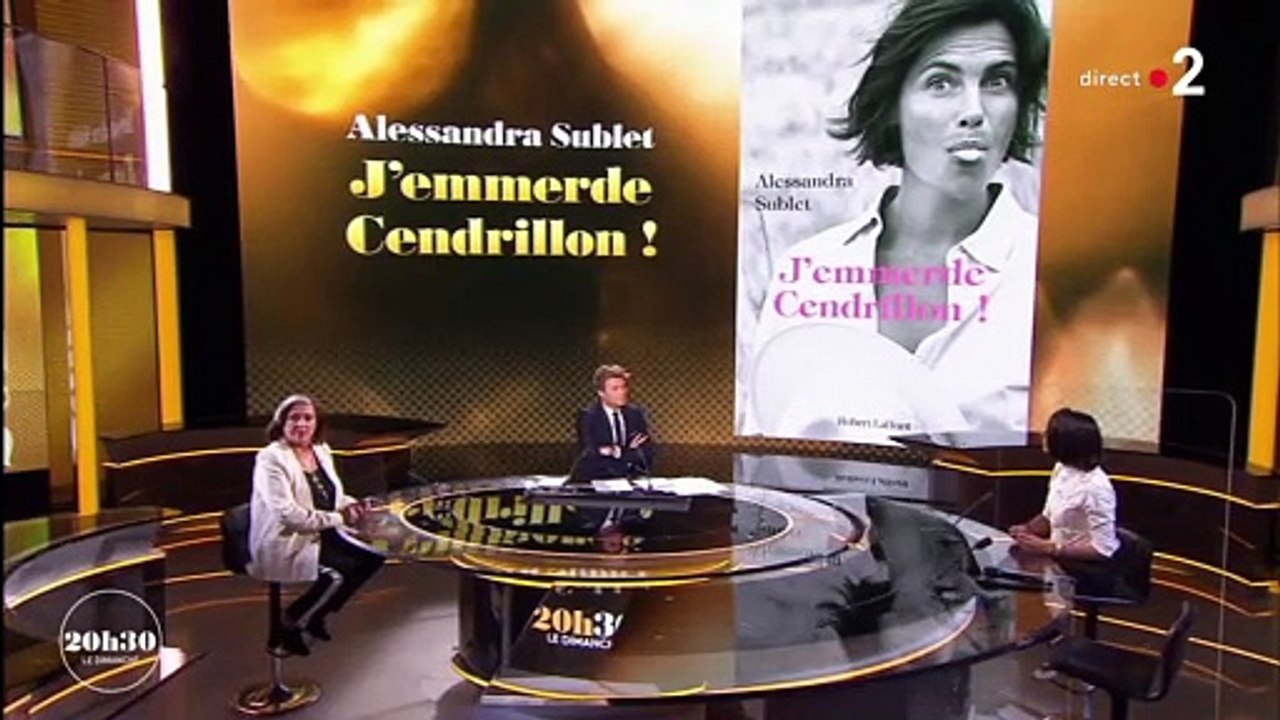 Alessandra Sublet évoque son premier divorce dans "20h30 le dimanche" avec Laurent Delahousse - France 2