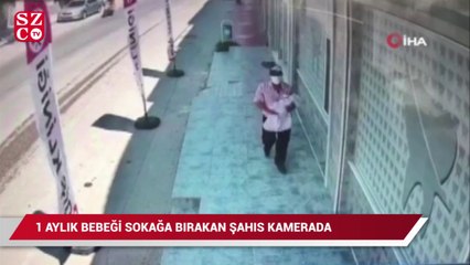 "Maviş" bebek kaldırıma terk edilmeye böyle götürüldü